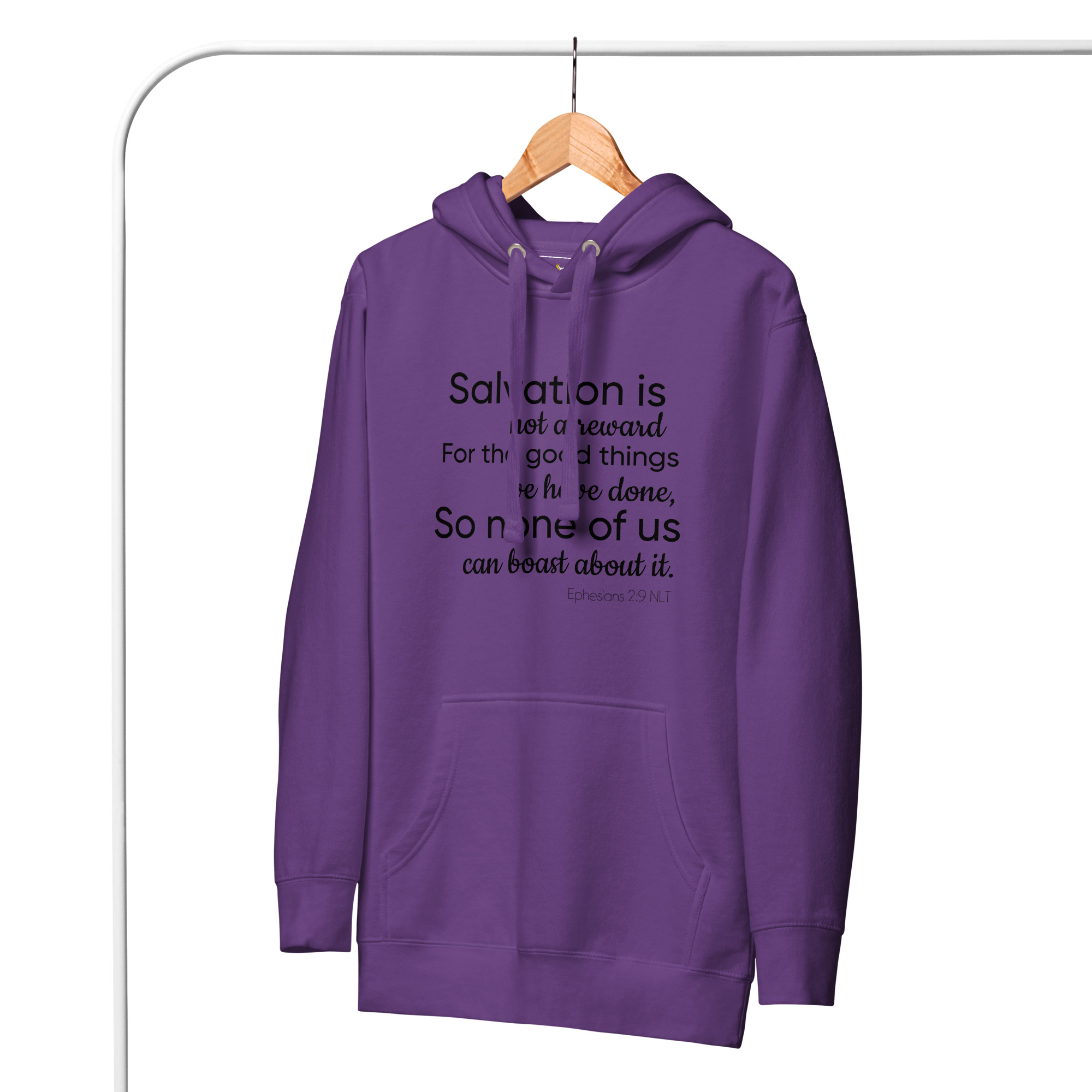 Ephesians 2:9 Unisex Hoodie - Image 2