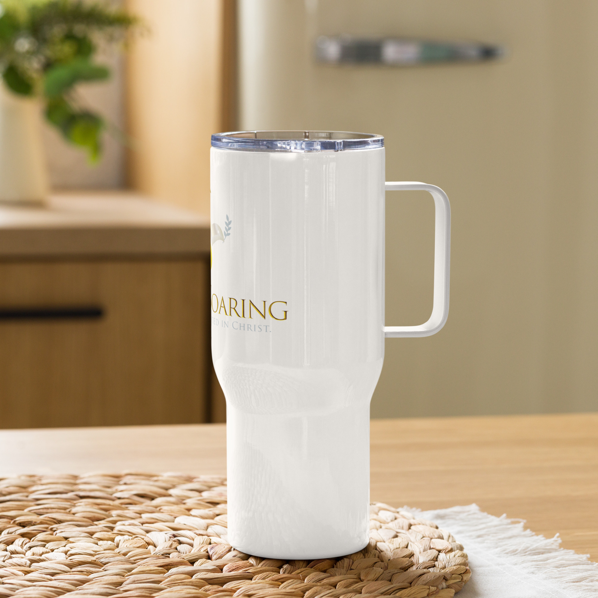 Single & Soaring Travel Tumbler with a handle - Image 3